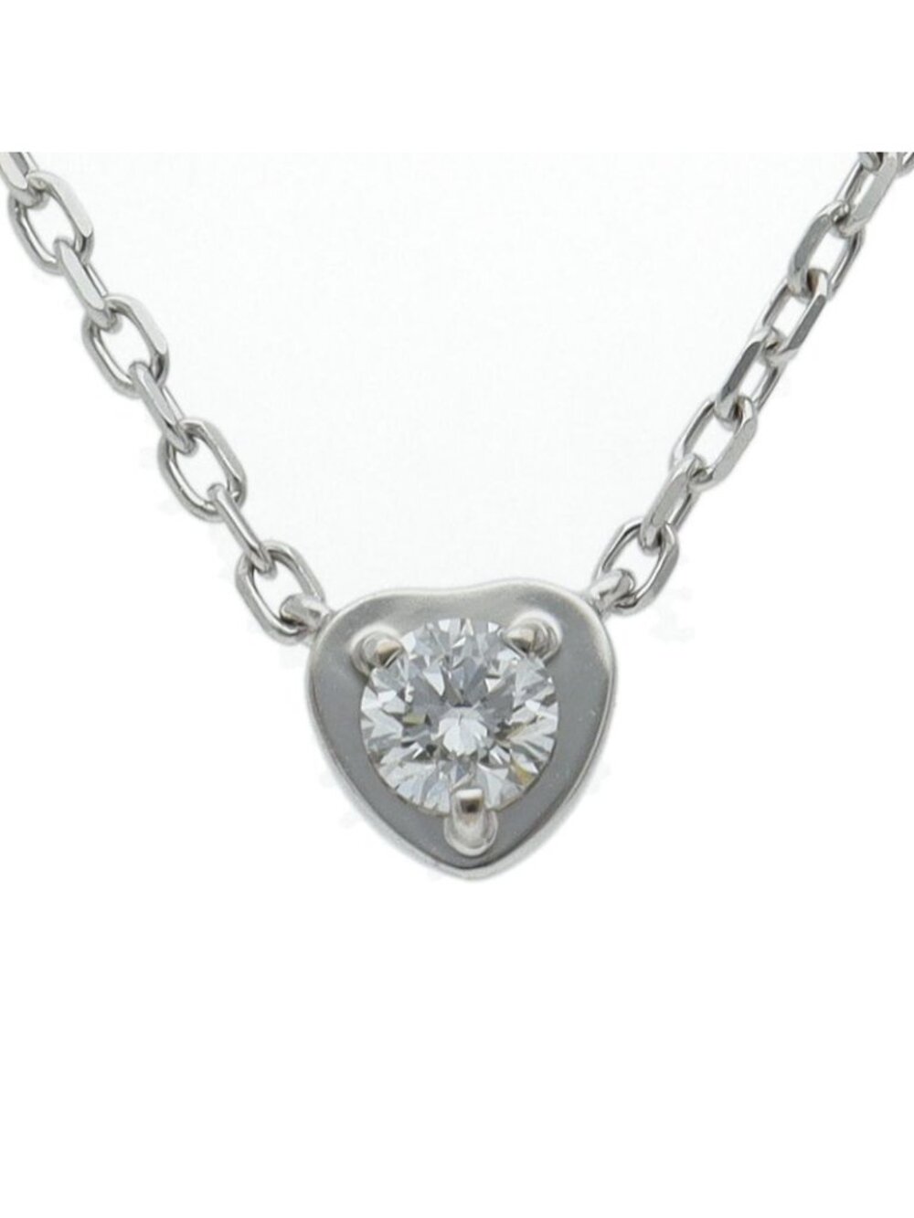 Cartier Diamants Legers Heart Diamond Necklace White Gold